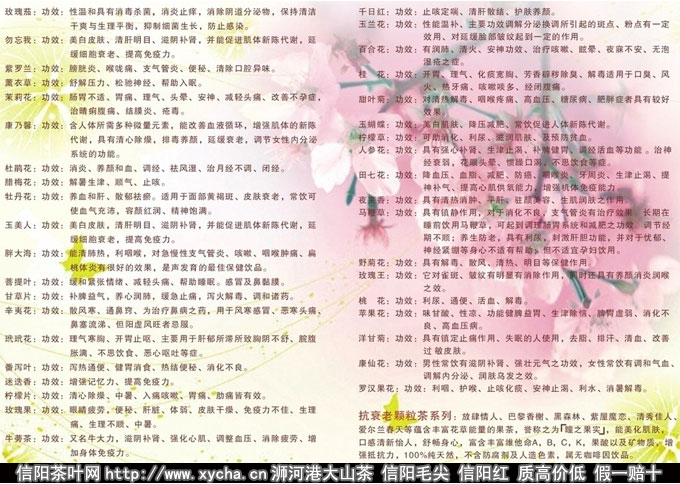 各种茶叶的功效图片